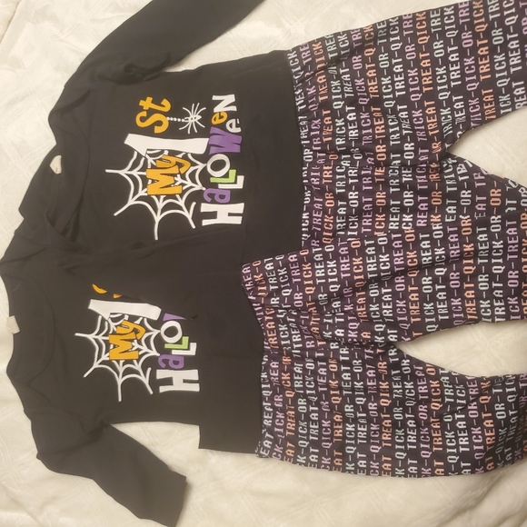 Other - Black Halloween Kids Matching Set